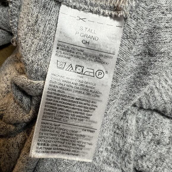 GAP Jogger Set Hoodie Sweatshirt Sz M Tall and Sweatpants S Tall Heather Gray - Picture 8 of 8